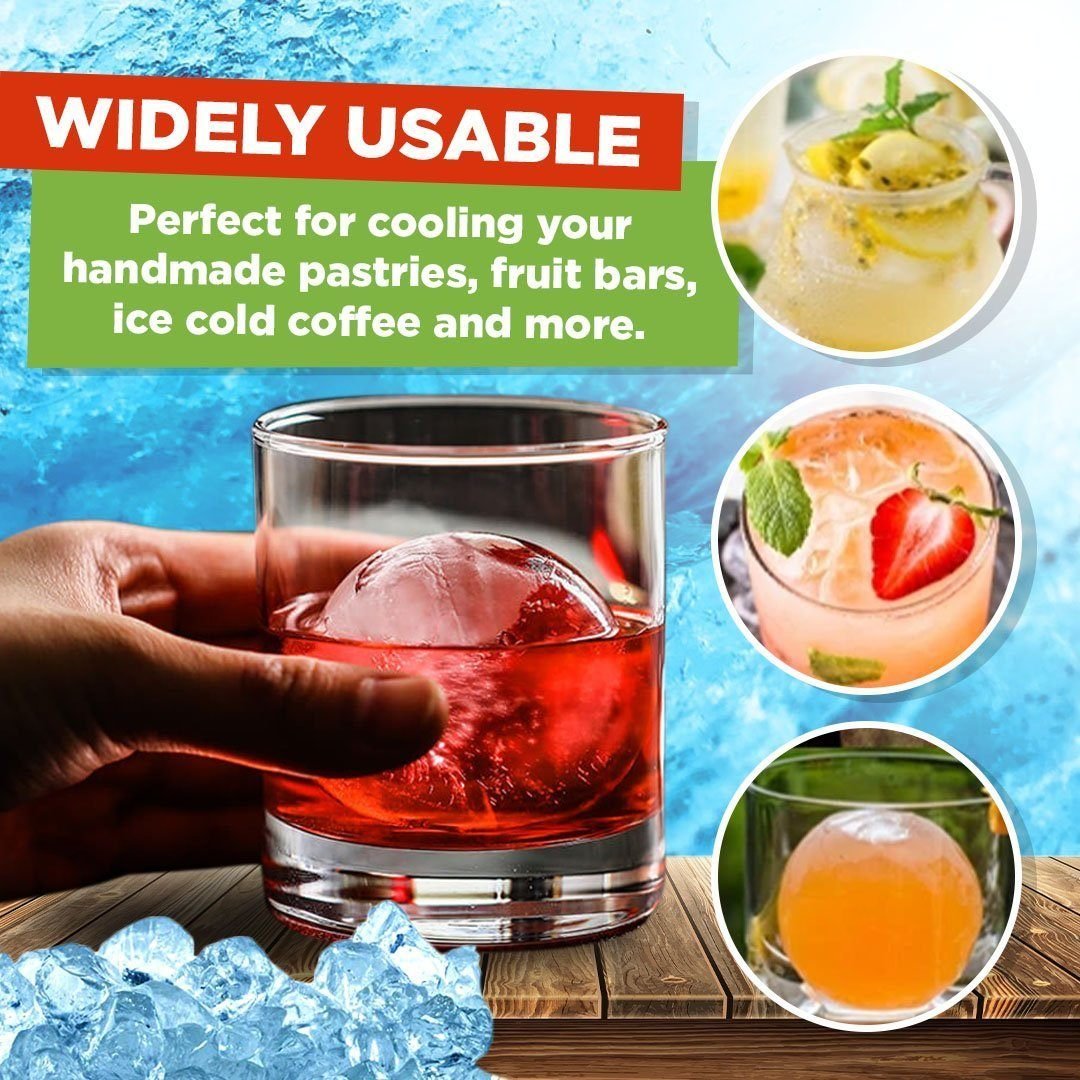 4-Hole Ice Ball Maker ( Pack of 2 )