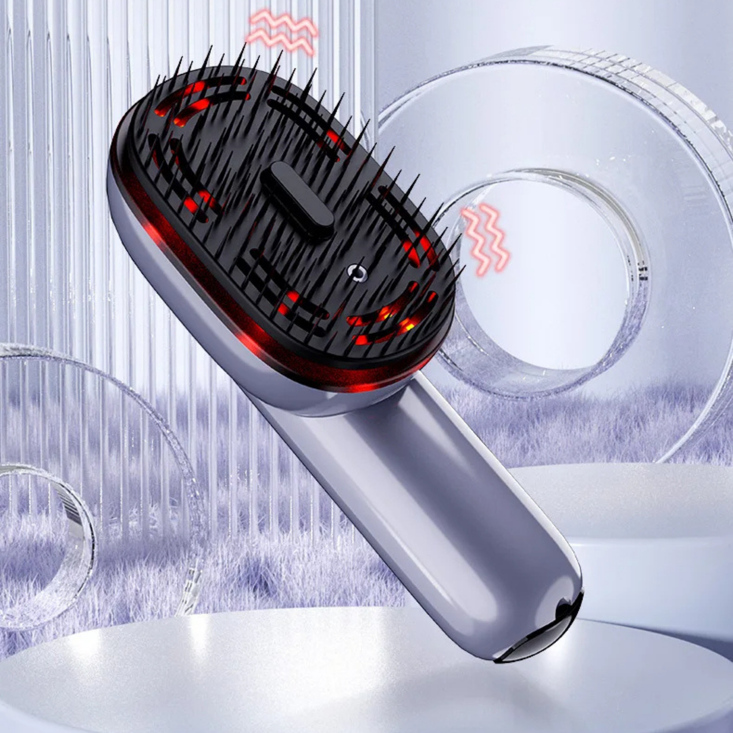 Red Light Therapy Scalp Massage Brush