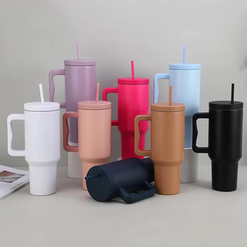 1200ML Stainless Steel Insulated Tumbler with Lid and Straw