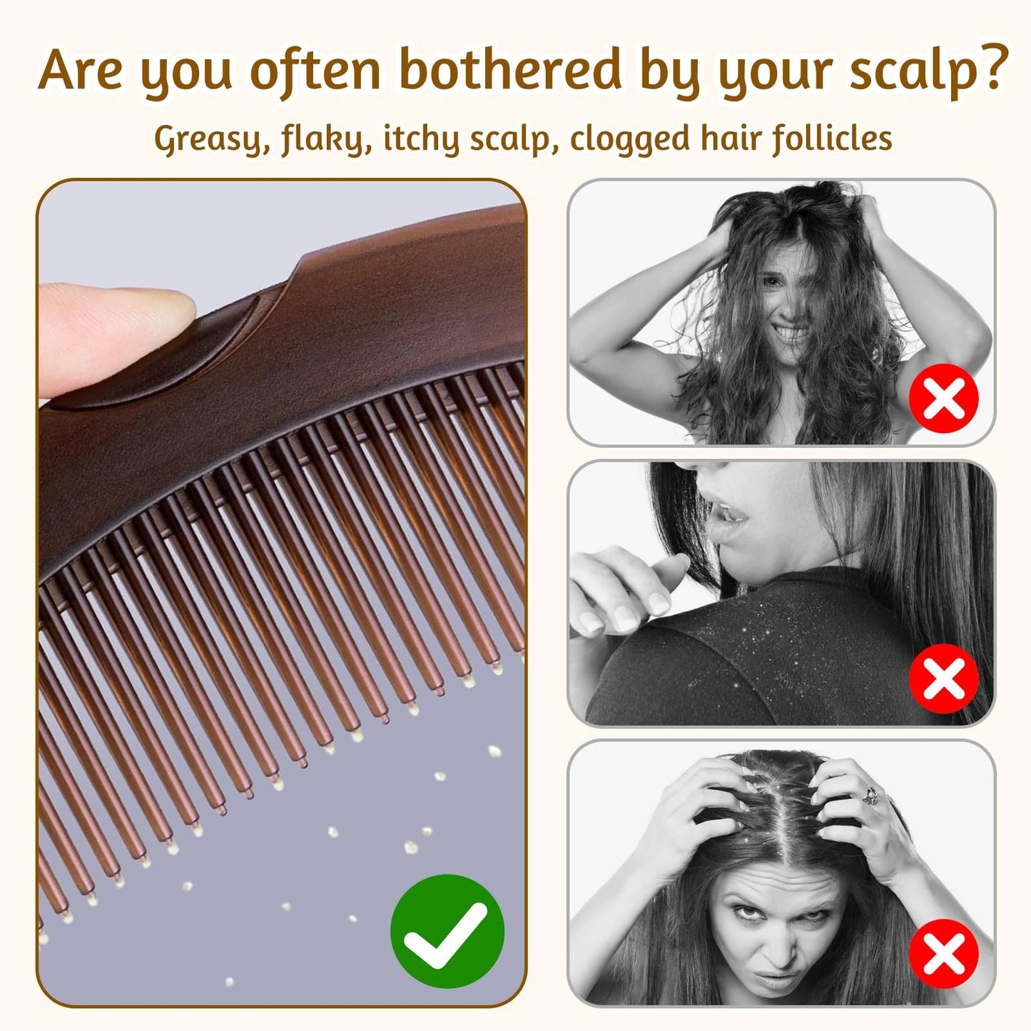 Anti Dandruff Comb (Buy 1 Get 1 Free)