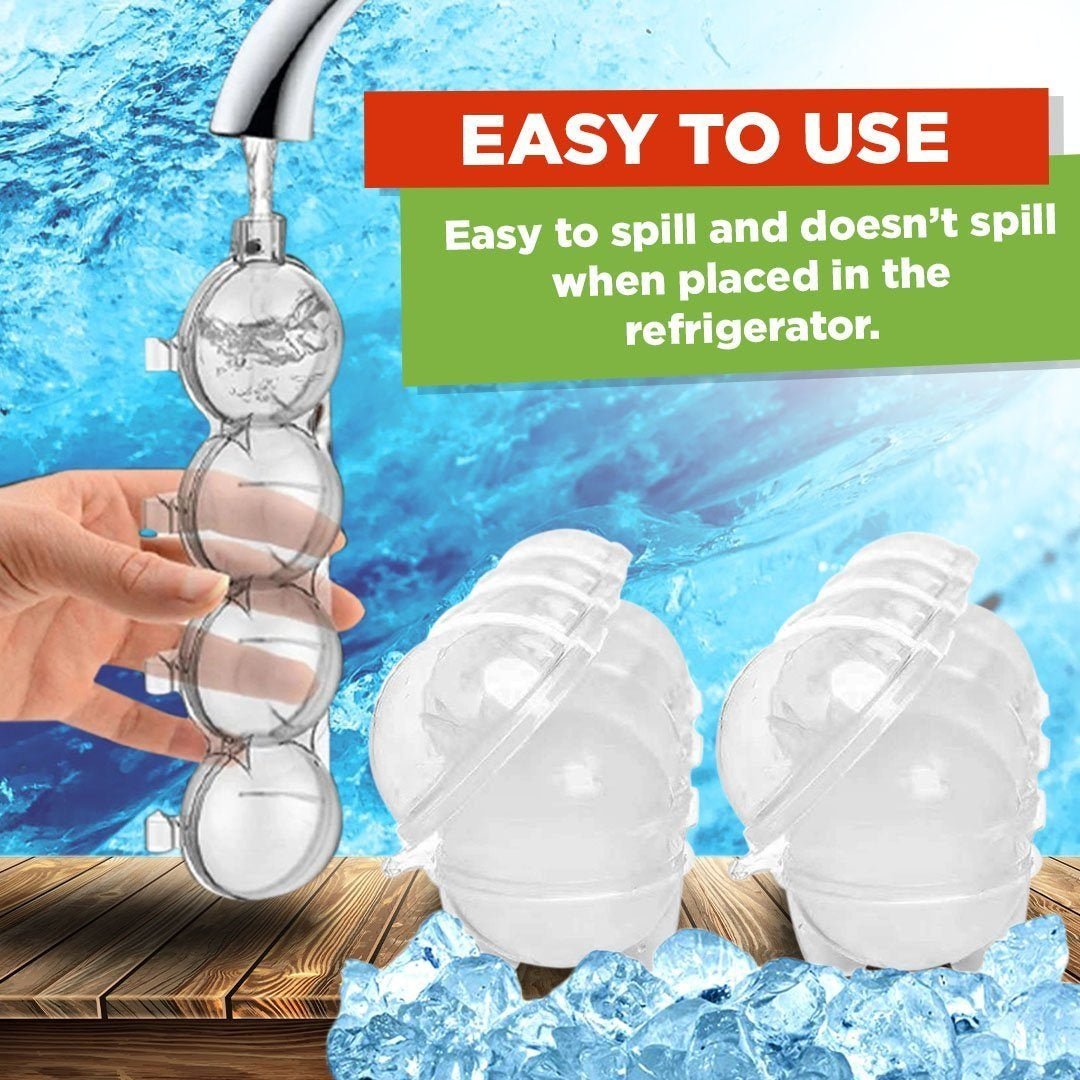 4-Hole Ice Ball Maker ( Pack of 2 )