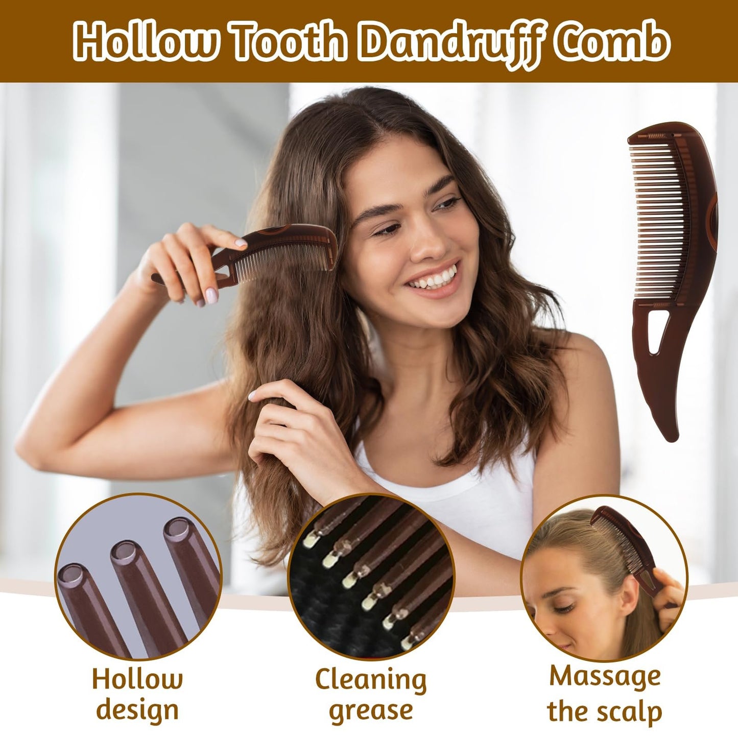 Anti Dandruff Comb (Buy 1 Get 1 Free)