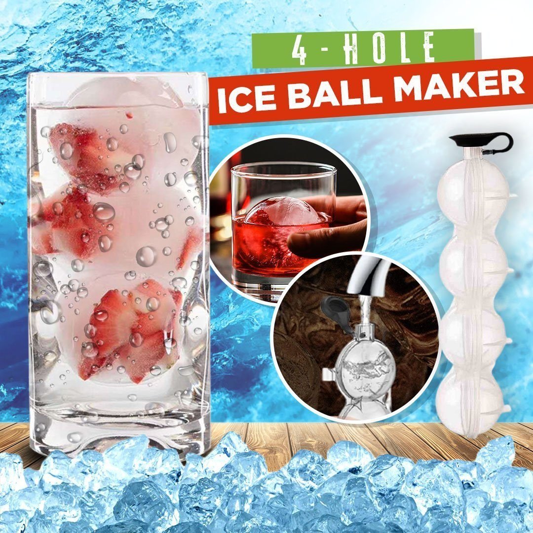 4-Hole Ice Ball Maker ( Pack of 2 )