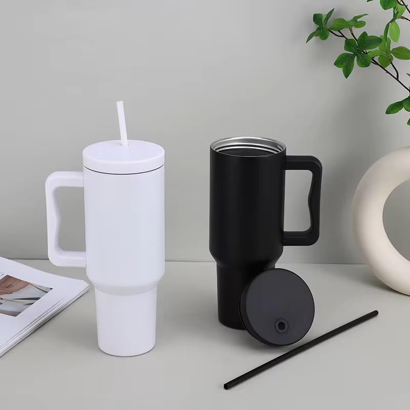 1200ML Stainless Steel Insulated Tumbler with Lid and Straw