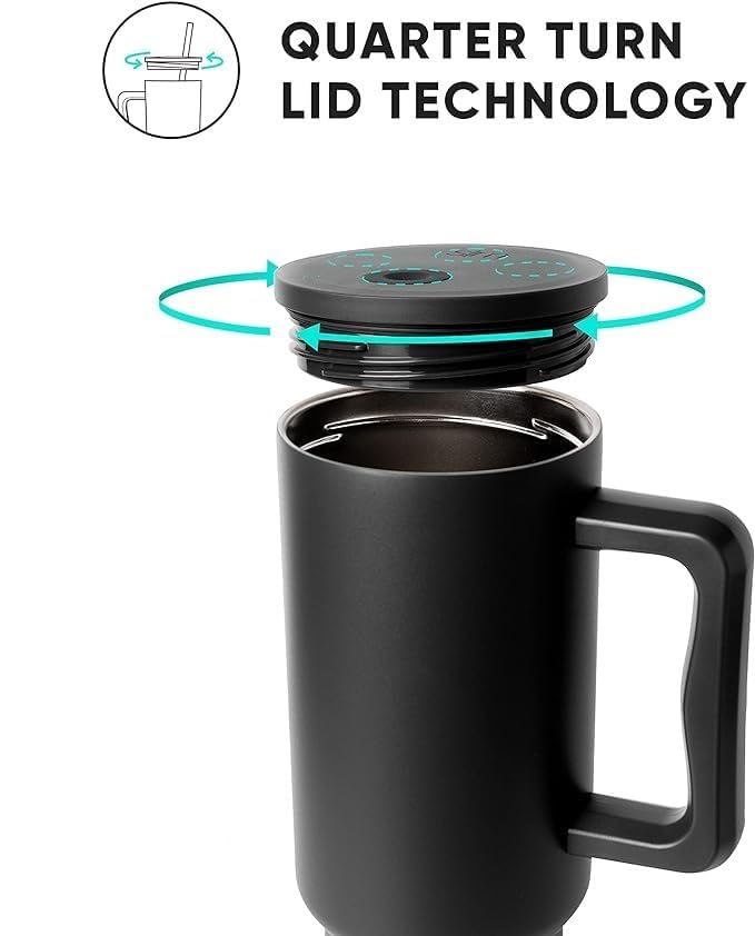 1200ML Stainless Steel Insulated Tumbler with Lid and Straw