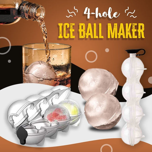 4-Hole Ice Ball Maker ( Pack of 2 )