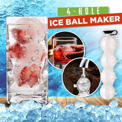 4-Hole Ice Ball Maker ( Pack of 2 )