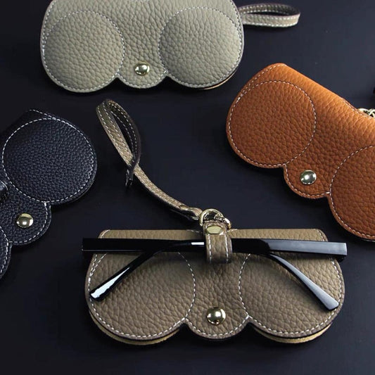 Soft PU Leather Sunglasses Bag